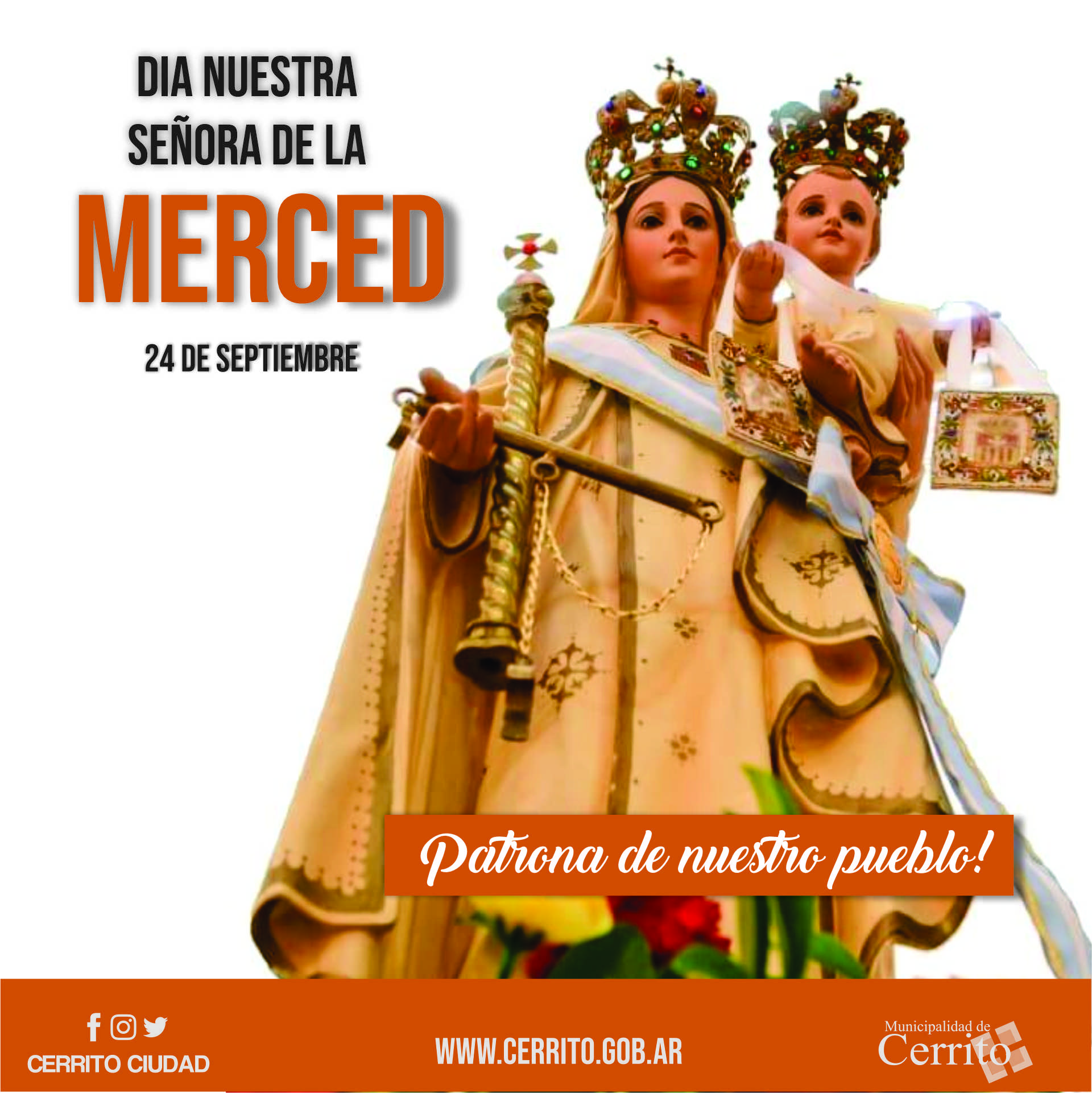 Fiesta de Nuestra Señora de la Merced: patrona de Cerrito